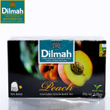 Dilmah迪尔玛F蜜桃味红茶20袋茶包锡兰红茶斯里兰卡进口茶水果茶