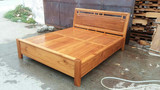 正宗缅甸野生柚木家具实木床定做定制   1米5宽*2米