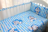 夏季纯棉花宝宝儿童婴儿床三明治床围子护栏婴儿床上用品床帏定做