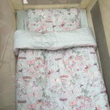 出口面料幼儿园纯棉被子床单枕套三件套宝宝被儿童床品推车盖毯