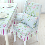 椅套 连体椅垫餐椅套 清新简约桌套椅套套装纯色椅子套可定做