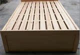 实木杉木气压床1.5米1.8米松木单人床松木高箱双人床订做实木家具