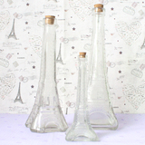 家居埃菲尔铁塔幸运星星纸许愿瓶透明创意DIY玻璃瓶生日礼物饰品