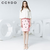 CCDD2016春装新款专柜正品女花边立领通勤名媛廓形短外套气质上衣