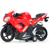 蒂雅多儿童玩具摩托车 合金金属儿童玩具摩托汽车模型 带回力声光