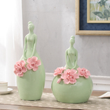 2016新款欧式白色陶瓷花瓶瓷器摆件客厅简约台面艺术家居装饰品