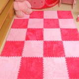 日式方块拼接长毛绒地毯飘窗垫子客厅卧室满铺儿童床边榻榻米地垫
