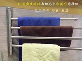 毛巾杆 旋转活动壁挂墙上毛巾架 不锈钢浴室卫生间厕所置物多功能