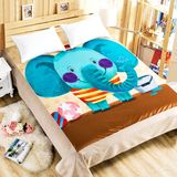 卡通珊瑚绒床单 单件双人床1.5米床儿童学生宿舍单人床单加厚保暖
