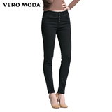 Vero Moda2016新品纽扣装饰做旧修身直筒牛仔裤316132036