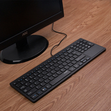 USB接口有线单键盘无声笔记本台式机电脑办公用外设带数字小键盘