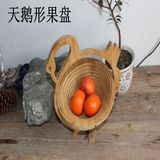 竹木制品创意竹家具茶几摆件竹子变形果盘果盆折叠式水果篮