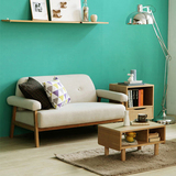 日式小户型双人休闲现代简约布艺沙发客厅卧室书房简易小型沙发椅