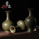【景器】景德镇茶叶末釉 全手工花瓶瓷器 仿古瓷摆件 收藏品 古玩