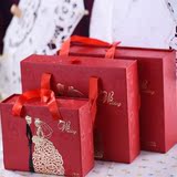 婚庆礼品袋糖盒手提纸袋糖果盒结婚礼盒手拎抽屉喜糖盒子大码包邮