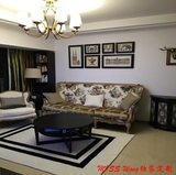 MISS Wang时尚黑白格子欧式宜家客厅沙发卧室床边手工腈纶地毯
