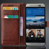 HTC M9手机壳m8t手机套m8w/d插卡皮套挂绳支架钱包保护套壳真皮套