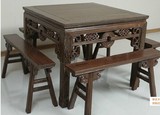 花梨木餐桌椅组合餐桌鸡翅木多用方桌八仙桌实木餐台茶桌厂家直销