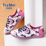 Tt&Mm/汤姆斯女鞋2016夏季新款帆布鞋韩版透气鞋系带平底玛丽布鞋