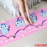 特价可爱小萌猫儿童卡通地毯卧室 床边毯飘窗垫厨房长条垫子防滑