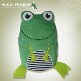 正品优质德国 frosch卡通青蛙公仔小号注水热水袋 毛绒婴儿童暖