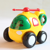 Q版工程车惯性车回力车飞机益智儿童汽车玩具车工玩具小汽车批发