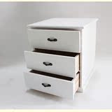 式多层储物柜整理柜实木 纯白色欧式复古特价新品包邮收纳盒抽屉