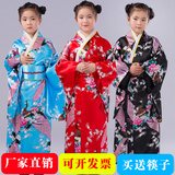 特价古装改良女童和服套装日本传统民族范幼儿学生表演日式浴衣