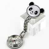 正品国宝熊猫护士表进口机芯胸挂怀手表