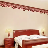 中式顶角线 腰线墙贴中国风古典边框花纹贴客厅沙发背景墙贴YX123