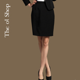 The ol Shop春夏半身裙子黑色包臀短裙通勤西装裙职业一步裙正装
