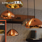 龙者设计师现代简约Tom Dixon void light copper 黄铜碗玻璃吊灯