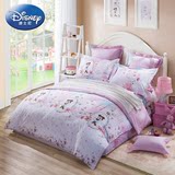 迪士尼罗莱 出品床上儿童四件套纯棉床单全棉卡通女孩公主风床品