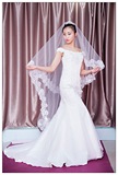 婚纱礼服2016新款春季韩式一字肩鱼尾小拖尾修身新娘结婚收腰显瘦