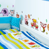 可移除墙贴纸/动物音乐会/墙贴画墙纸贴儿童房幼儿园教室布置装饰