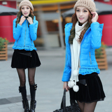 2015冬季新款女装加厚大码显瘦韩版修身短款连帽学生棉衣外套女潮