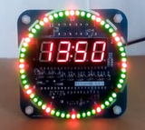51单片机LED电子钟万年历DS1302时钟ds18b20温度DIY小制作套件