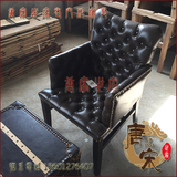 实木老上海复古怀旧椅餐厅椅书桌椅子漫咖啡桌椅古董椅欧式沙发椅