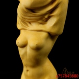 小叶黄杨木摆件精品木雕乐清雕刻工艺品手把件把玩裸女人物小摆件