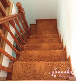 加厚欧式雪尼尔楼梯地毯 楼梯踏步垫 免胶防滑 定制任何转角形状