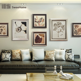 谁家 美式装饰画 现代简约沙发背景墙画欧式壁画抽象北欧客厅挂画