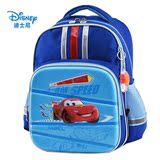 迪士尼小学生书包儿童1-2年级男童汽车双肩背包 蓝色