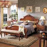 特价美式乡村卧室床成套家具组合欧式古典实木双人1米8大婚床包邮