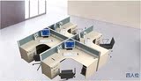 上海办公家具厂定做隔断屏风组合工作位三四人简约职员电脑办公桌