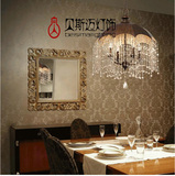 美式乡村田园吊灯铁艺复古大气法式客厅餐厅卧室欧式创意水晶灯具