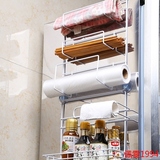 冰箱挂架厨房用品置物架 壁挂调味料保鲜膜放置区 吸盘冰箱侧壁架
