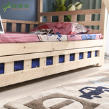 母子床三层床带护栏可拆分拖床家具全实木上下铺成人儿童高低双层
