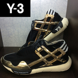 香港代购Y3土豪金限量版y-3运动情侣鞋透气山本耀司 金银色男女鞋