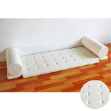 德馨亭高档纯白棉红木沙发坐垫布艺实木家具椅垫圆枕罗汉床垫定做