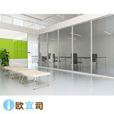上海直销57款双层玻璃办公室隔断 屏风玻璃墙隔间 铝合金 高隔墙